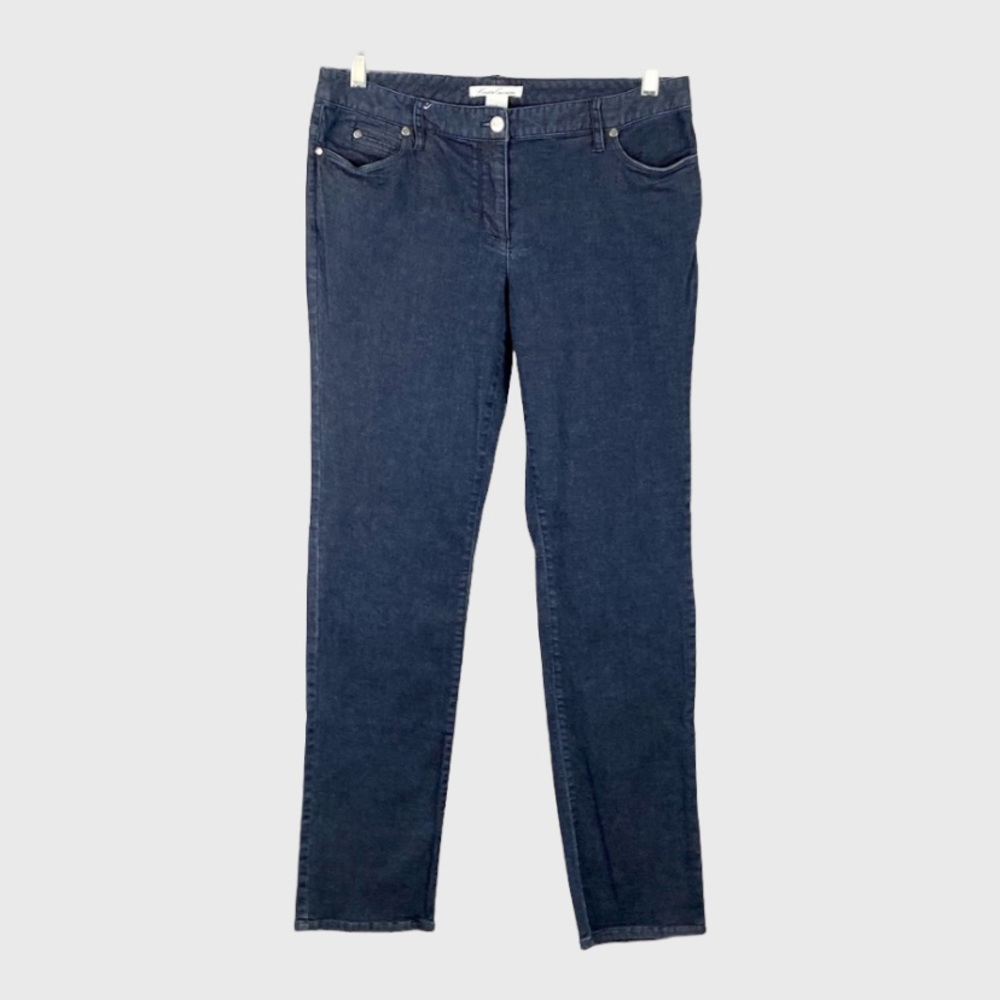 Kenneth Cole New York Womens Black Skinny Jeans Cotton Stretch Denim size 6